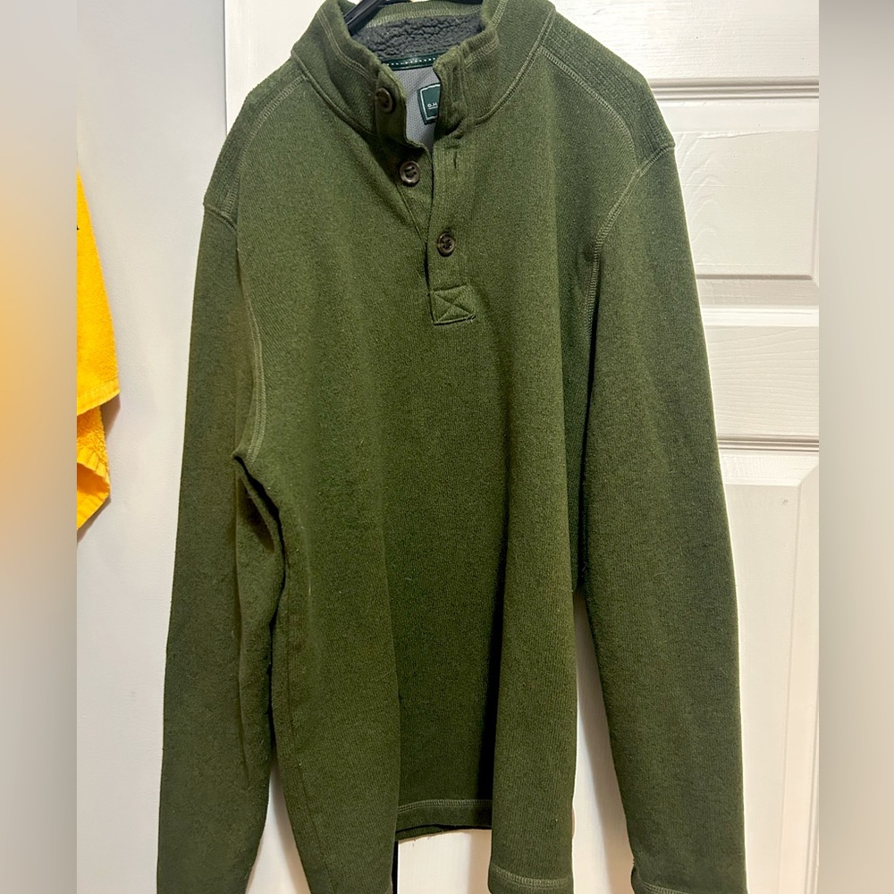 NEW: GH Bass Men’s Pullover - Green - Medium